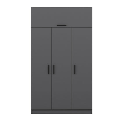 Ντουλάπα 135x255x52 εκ Ανθρακί 506MNR2414