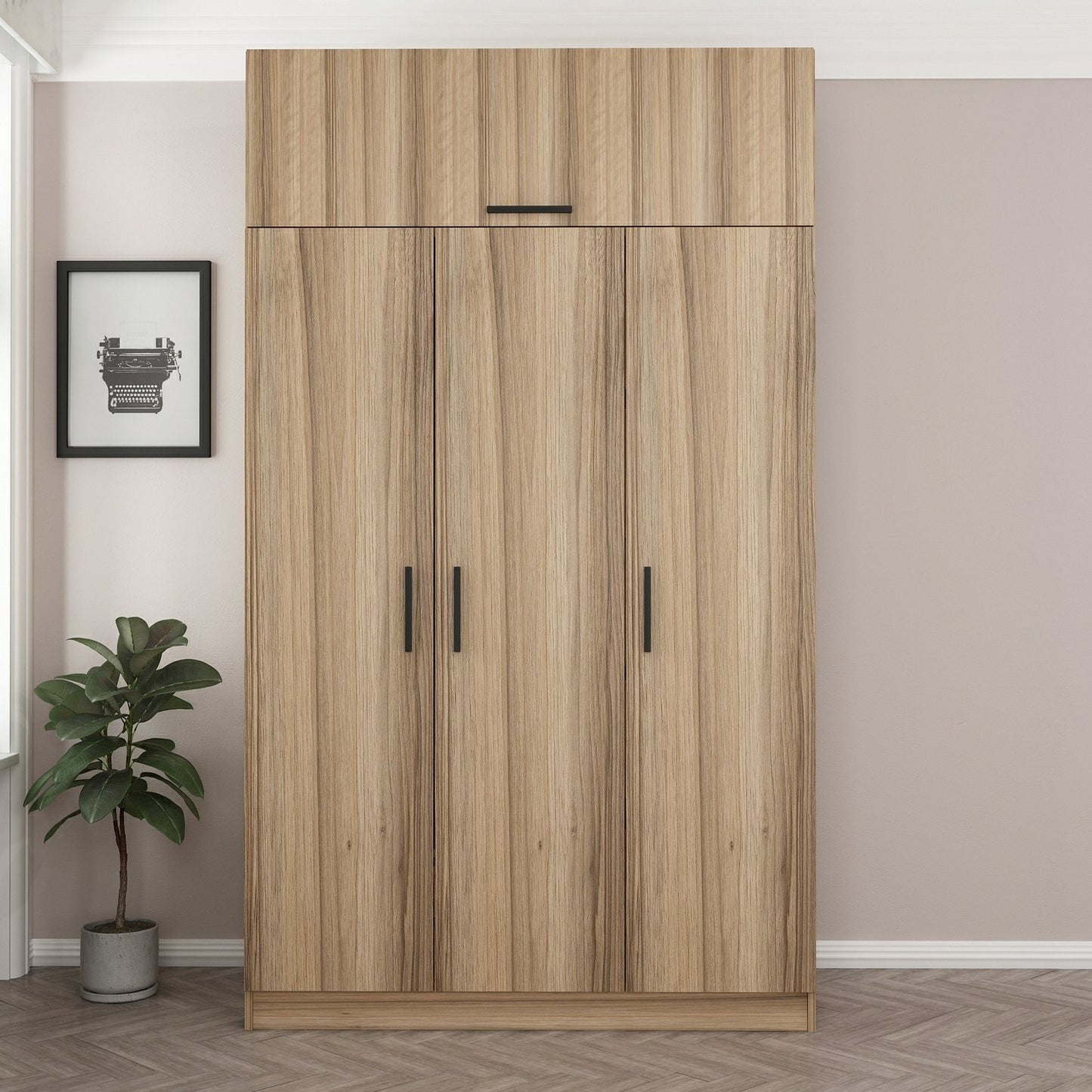 Ντουλάπα 135x235x52 εκ Dore 506MNR2421