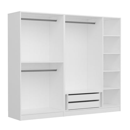 Ντουλάπα 225x210x52 εκ Λευκό 506MNR2429