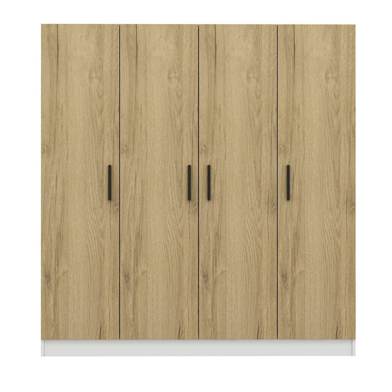 Ντουλάπα 180x210x52 εκ Walnut White 506MNR2433