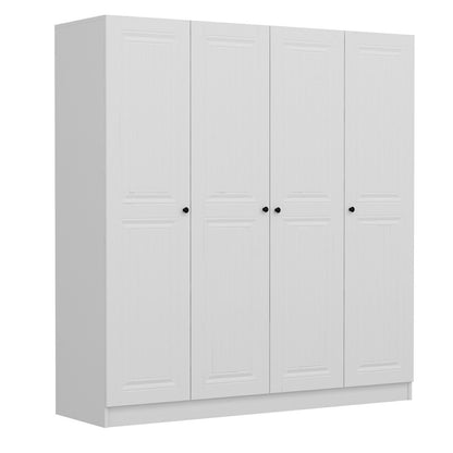 Ντουλάπα 180x190x52 εκ Λευκό 506MNR2454