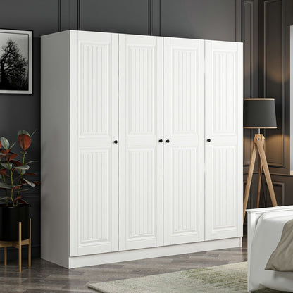 Ντουλάπα 180x210x52 εκ Λευκό 506MNR2455