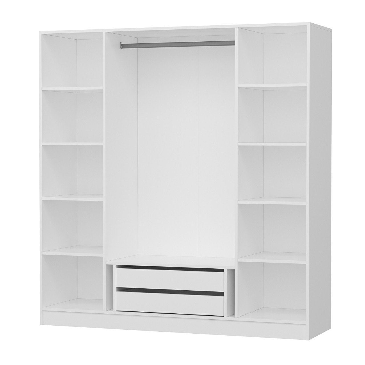Ντουλάπα 180x210x52 εκ Λευκό 506MNR2455