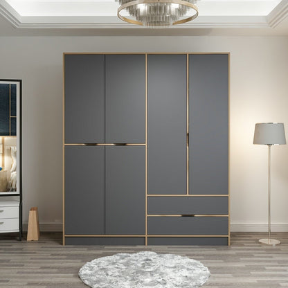 Ντουλάπα 185x208x52 εκ Dore 506MNR2482