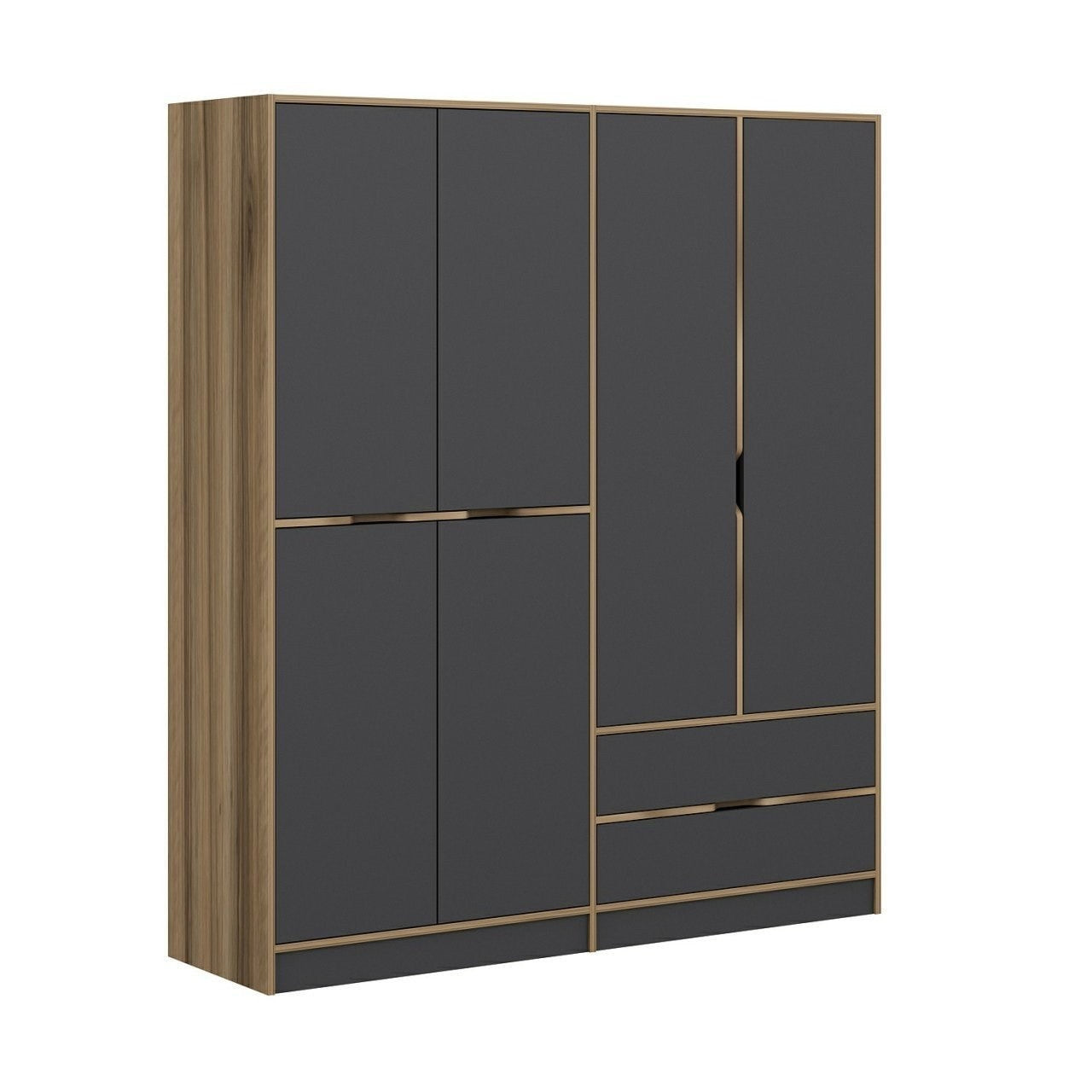 Ντουλάπα 185x208x52 εκ Dore 506MNR2482
