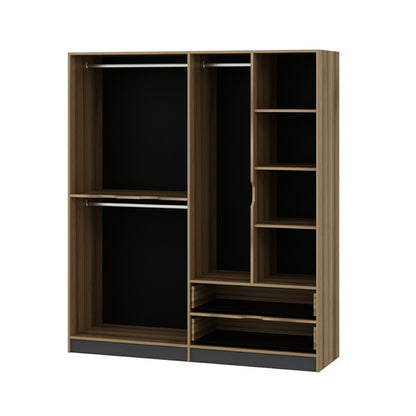 Ντουλάπα 185x208x52 εκ Dore 506MNR2482