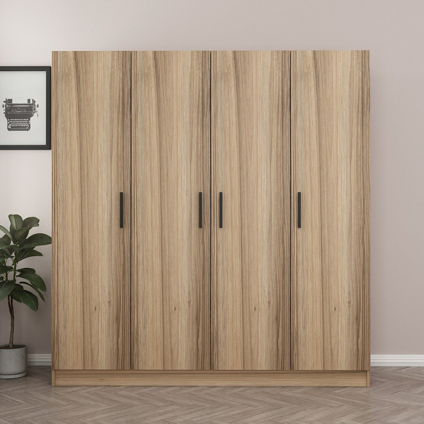 Ντουλάπα 180x190x52 εκ Dore 506MNR2485