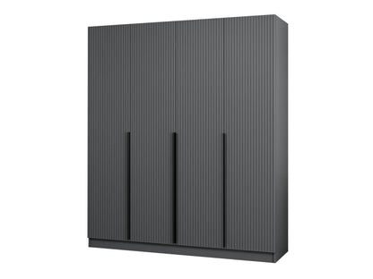 Ντουλάπα 180x210x52 εκ Ανθρακί 506MNR2491