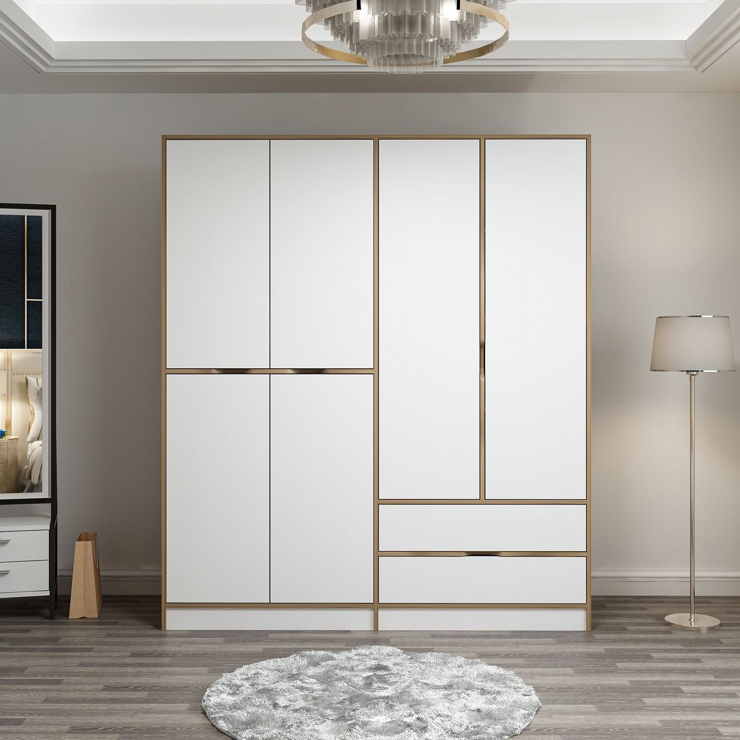 Ντουλάπα 185x208x52 εκ Dore 506MNR2497