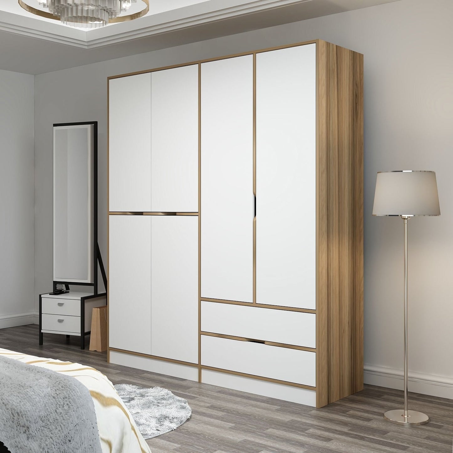 Ντουλάπα 185x208x52 εκ Dore 506MNR2497