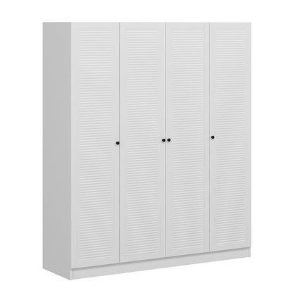 Ντουλάπα 180x190x52 εκ Λευκό 506MNR2498