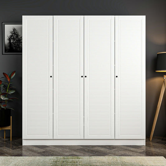 Ντουλάπα 180x210x52 εκ Λευκό 506MNR2499