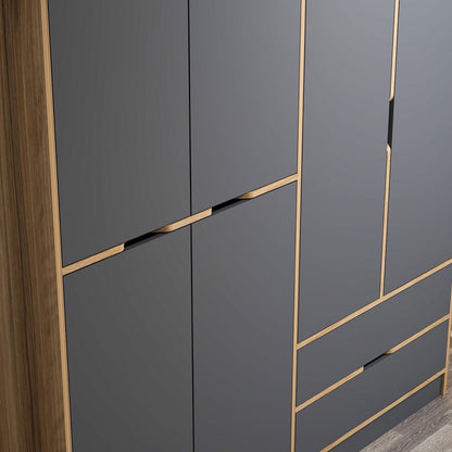 Ντουλάπα 277x208x52 εκ Dore 506MNR2501