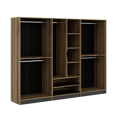 Ντουλάπα 277x208x52 εκ Dore 506MNR2501