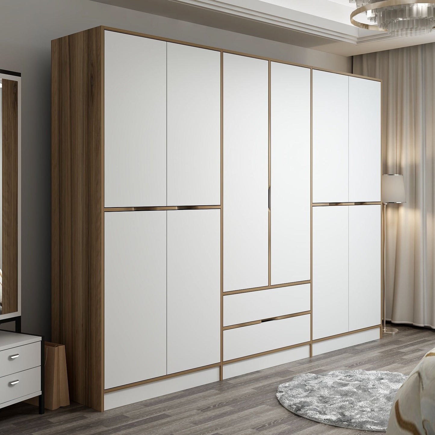 Ντουλάπα 277x208x52 εκ Dore 506MNR2502