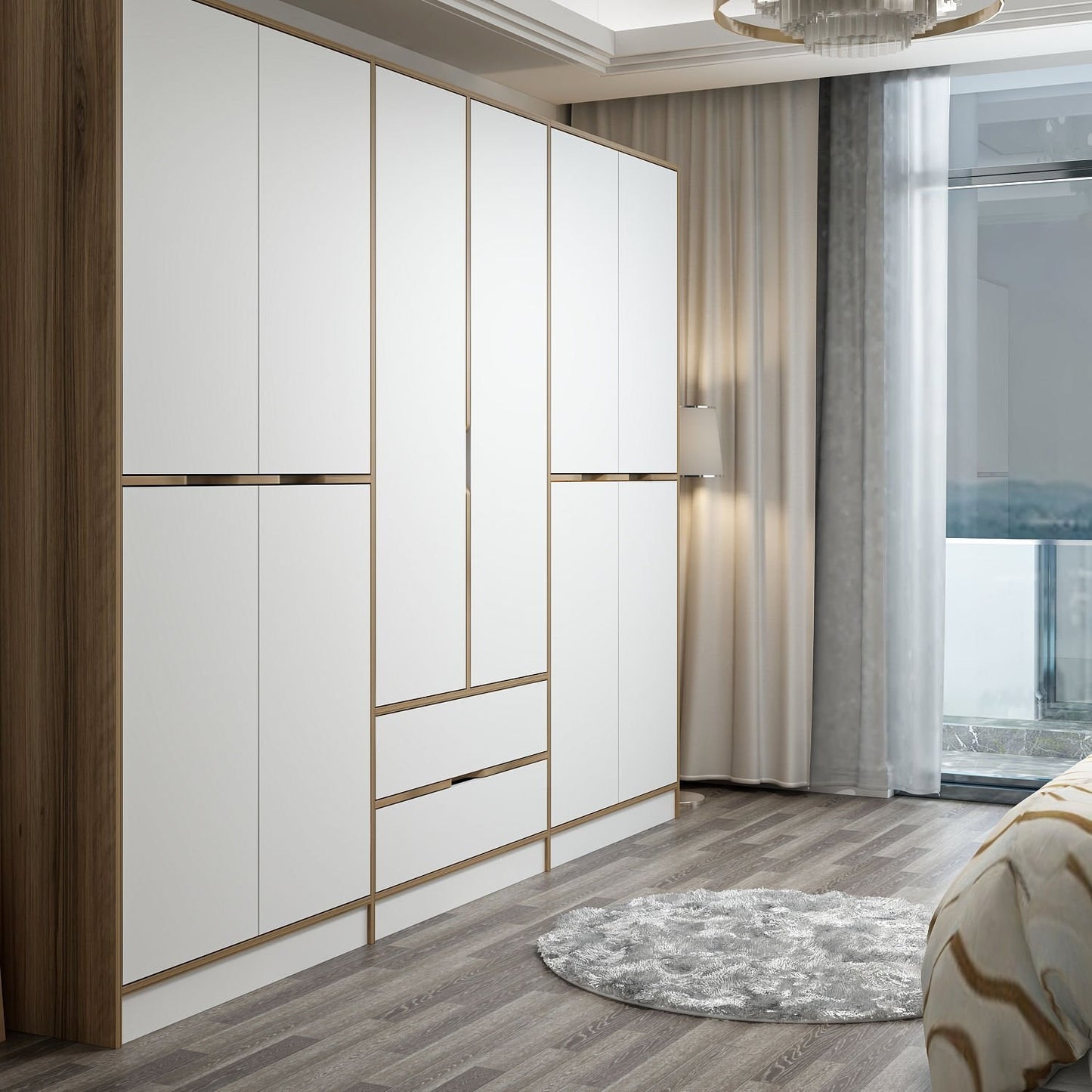 Ντουλάπα 277x208x52 εκ Dore 506MNR2502
