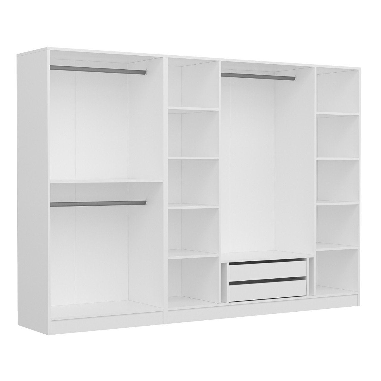 Ντουλάπα 270x190x52 εκ Λευκό 506MNR2505