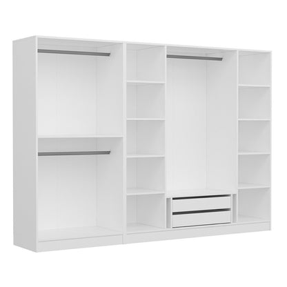 Ντουλάπα 270x190x52 εκ Λευκό 506MNR2505