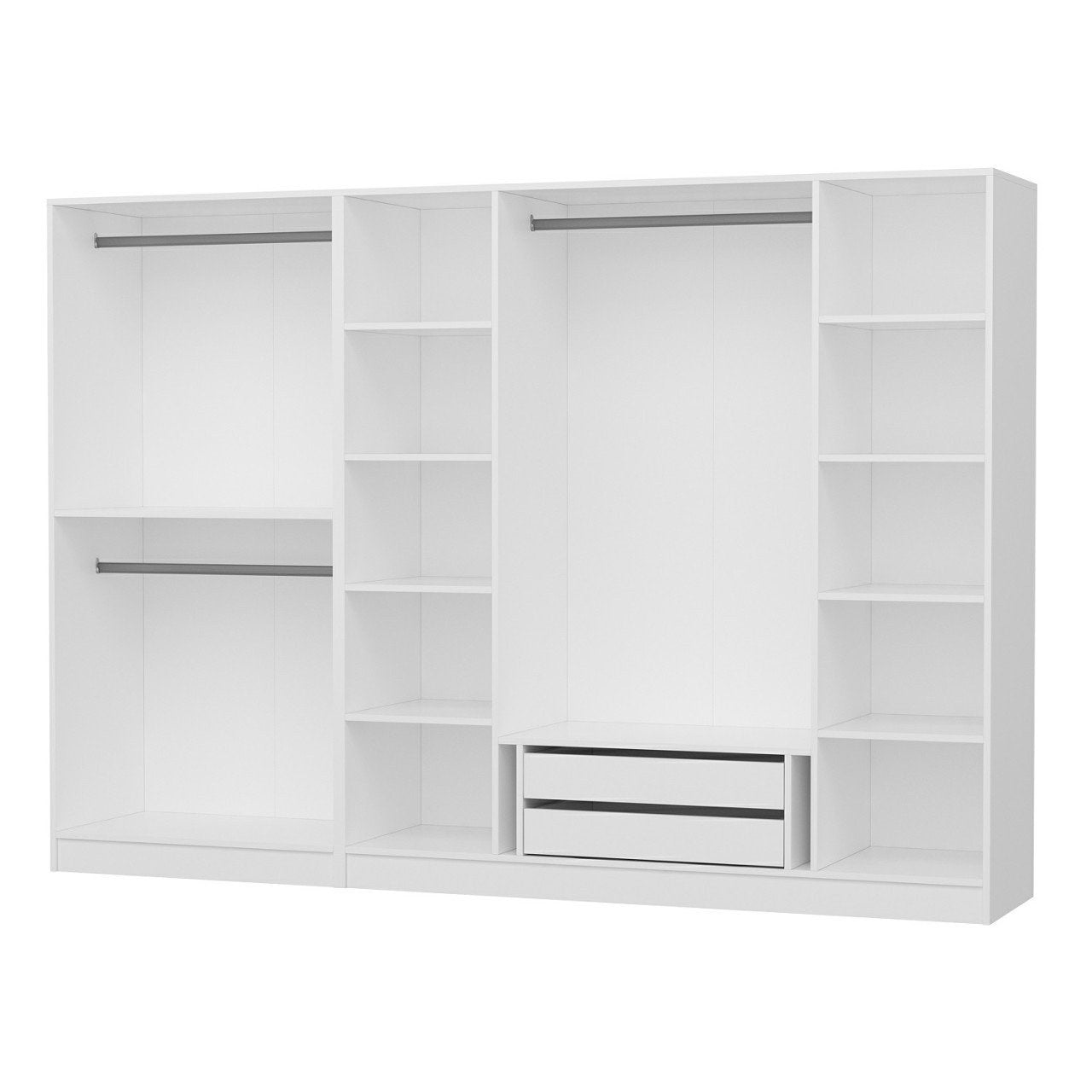 Ντουλάπα 270x190x52 εκ Λευκό 506MNR2505