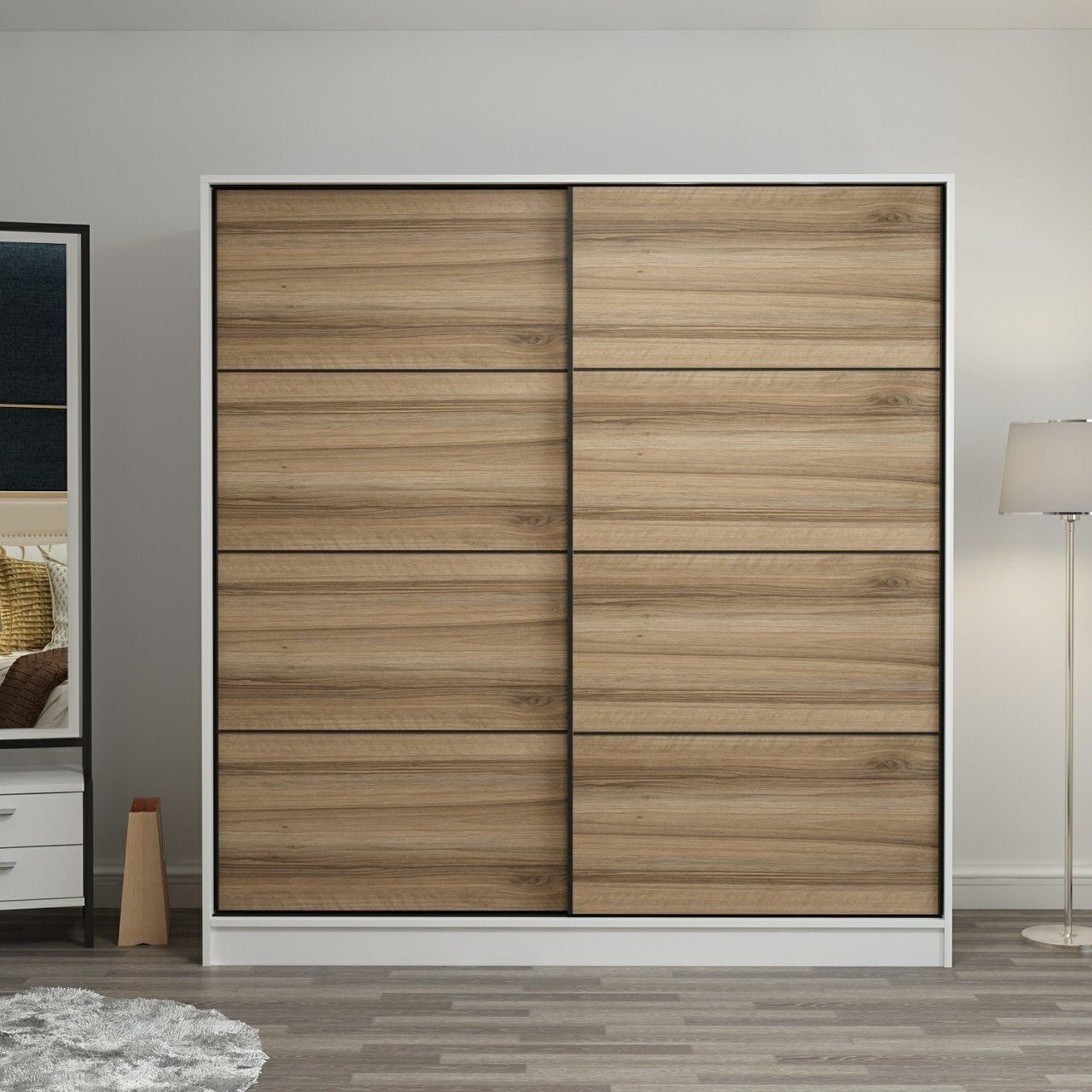Ντουλάπα 180x190x52 εκ White Dore 506MNR2517
