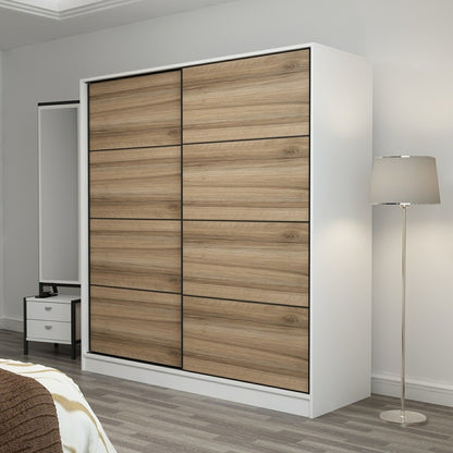 Ντουλάπα 180x190x52 εκ White Dore 506MNR2517