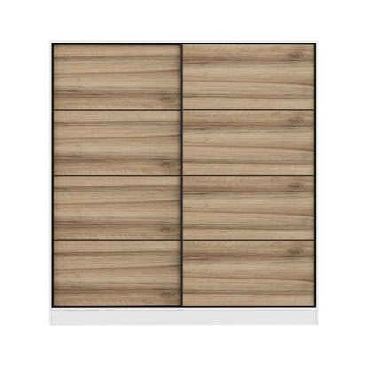 Ντουλάπα 180x190x52 εκ White Dore 506MNR2517