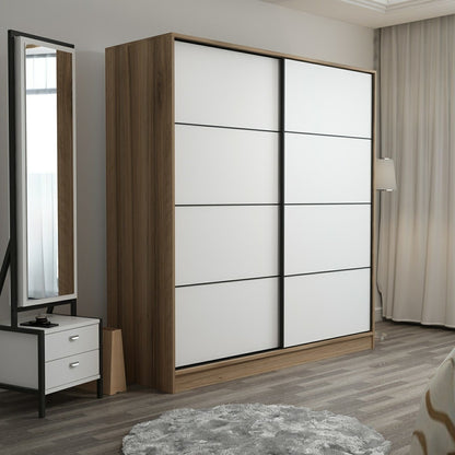 Ντουλάπα 180x190x52 εκ White Dore 506MNR2529