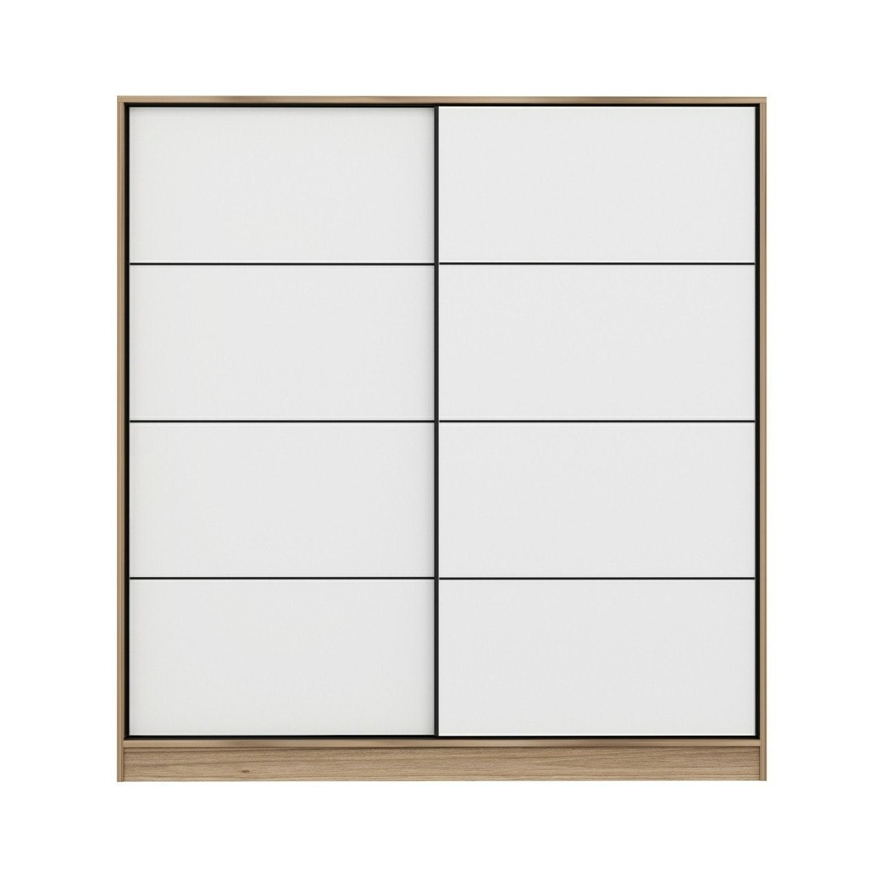 Ντουλάπα 180x210x52 εκ White Dore 506MNR2530