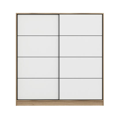 Ντουλάπα 180x210x52 εκ White Dore 506MNR2530