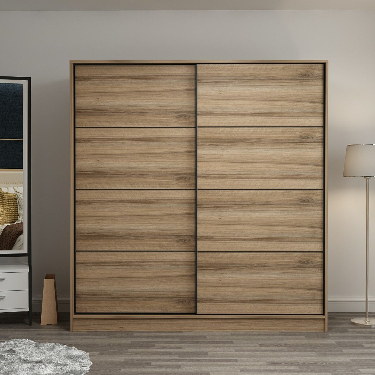 Ντουλάπα 180x190x52 εκ Dore 506MNR2531