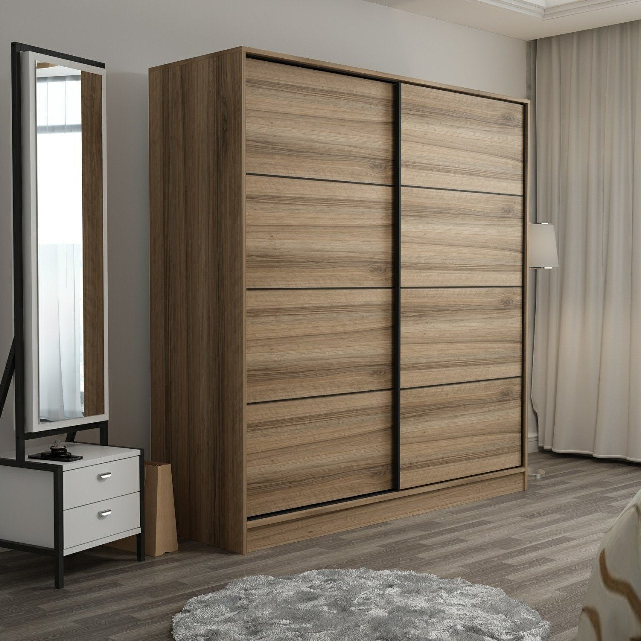 Ντουλάπα 180x210x60 εκ Dore 506MNR2532