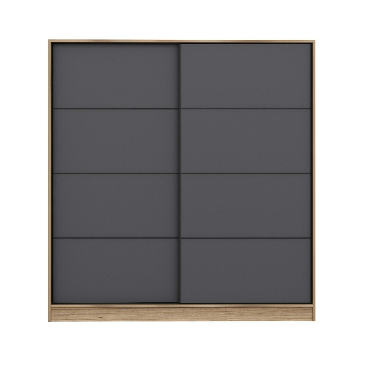 Ντουλάπα 180x190x52 εκ Dore Anthracite 506MNR2533