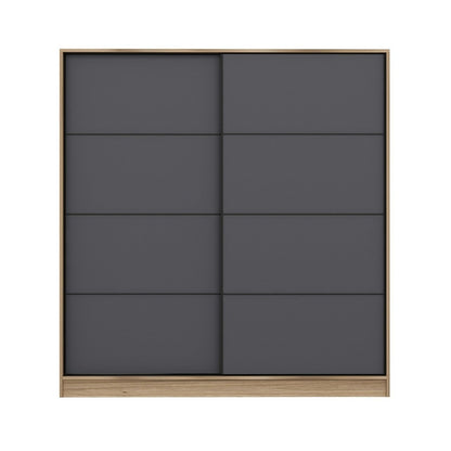 Ντουλάπα 180x190x52 εκ Dore Anthracite 506MNR2533