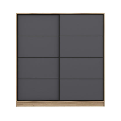 Ντουλάπα 180x210x52 εκ Dore Anthracite 506MNR2534