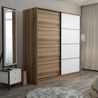 Ντουλάπα 180x210x52 εκ Dore White 506MNR2542