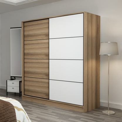 Ντουλάπα 180x210x52 εκ Dore White 506MNR2542