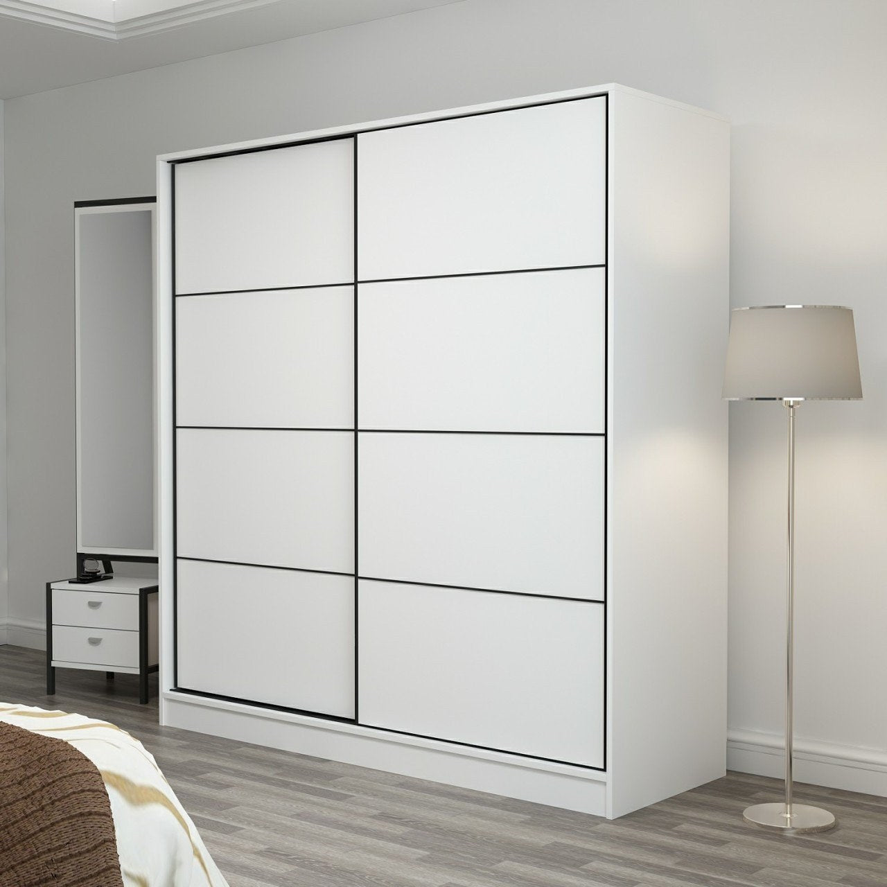 Ντουλάπα 220x210x52 εκ Λευκό 506MNR2543