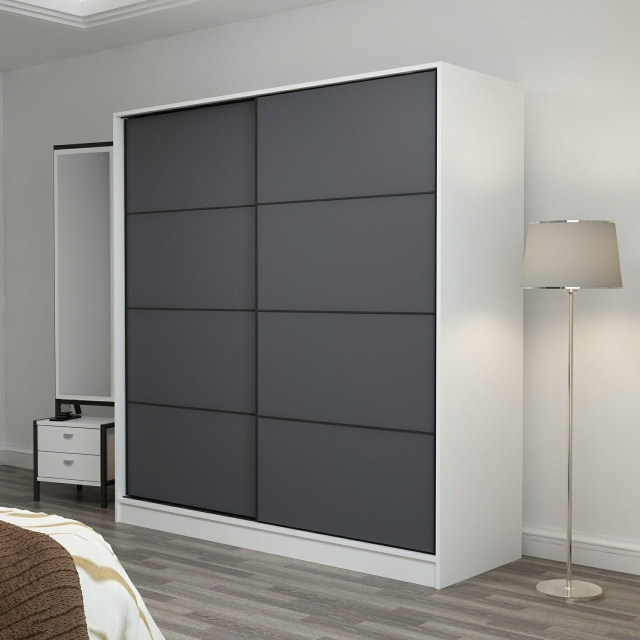 Ντουλάπα 220x210x52 εκ Λευκό 506MNR2545