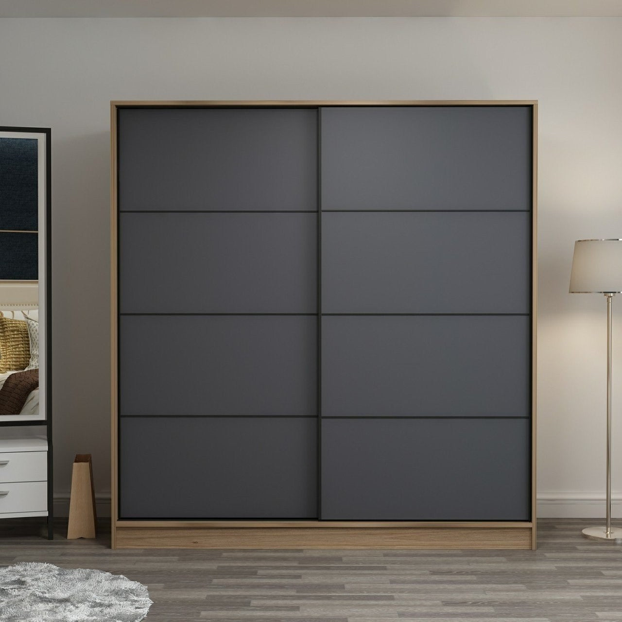 Ντουλάπα 220x210x60 εκ Dore 506MNR2553