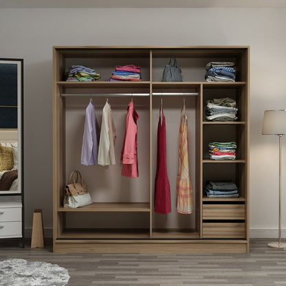 Ντουλάπα 220x210x60 εκ Dore 506MNR2553