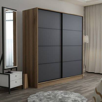 Ντουλάπα 220x210x60 εκ Dore 506MNR2553
