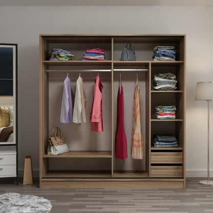 Ντουλάπα 220x210x60 εκ Dore 506MNR2555