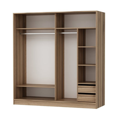 Ντουλάπα 220x210x60 εκ Dore 506MNR2557