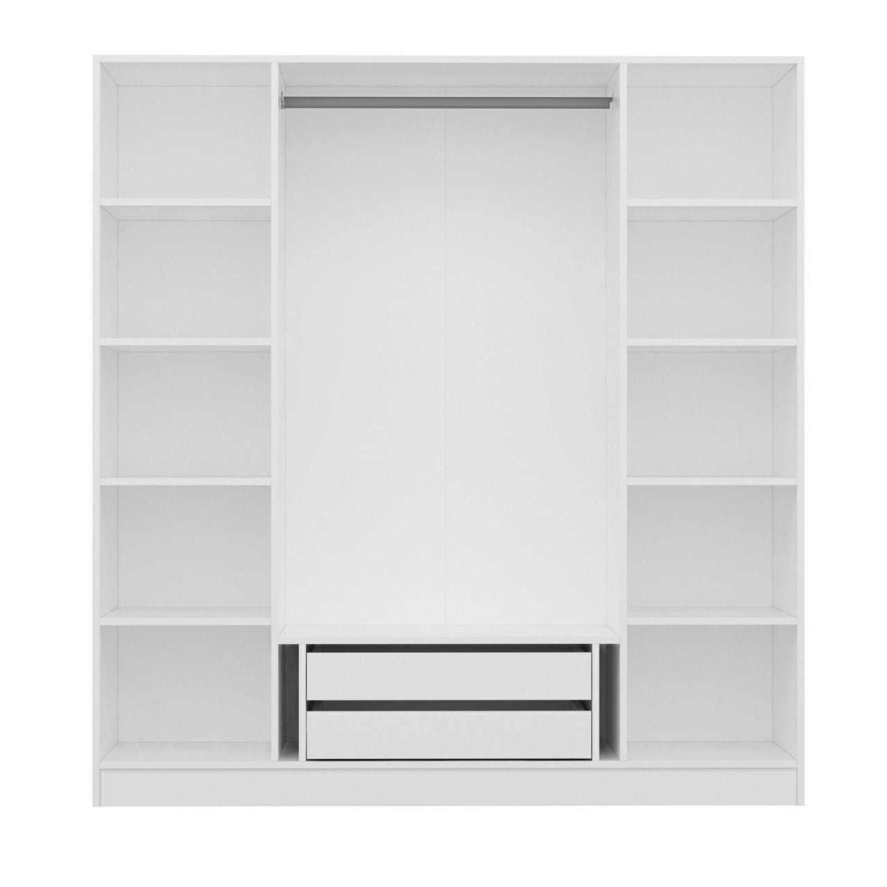 Ντουλάπα 180x210x52 εκ Λευκό 506MNR2559