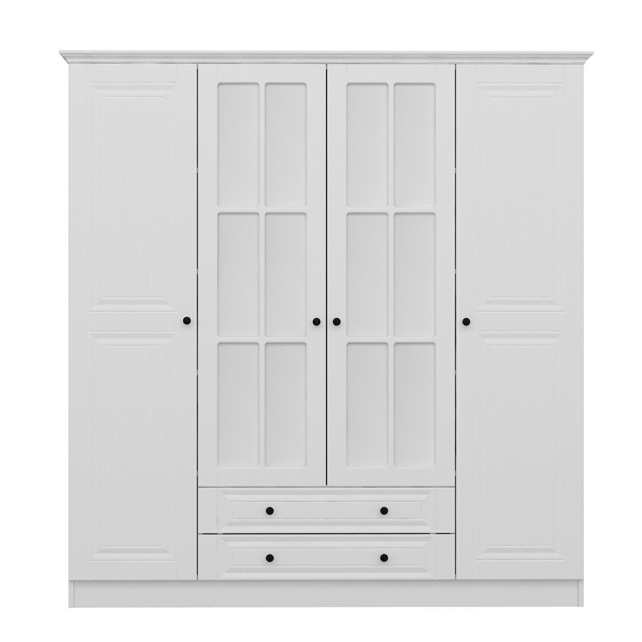 Ντουλάπα 180x210x52 εκ Λευκό 506MNR2559