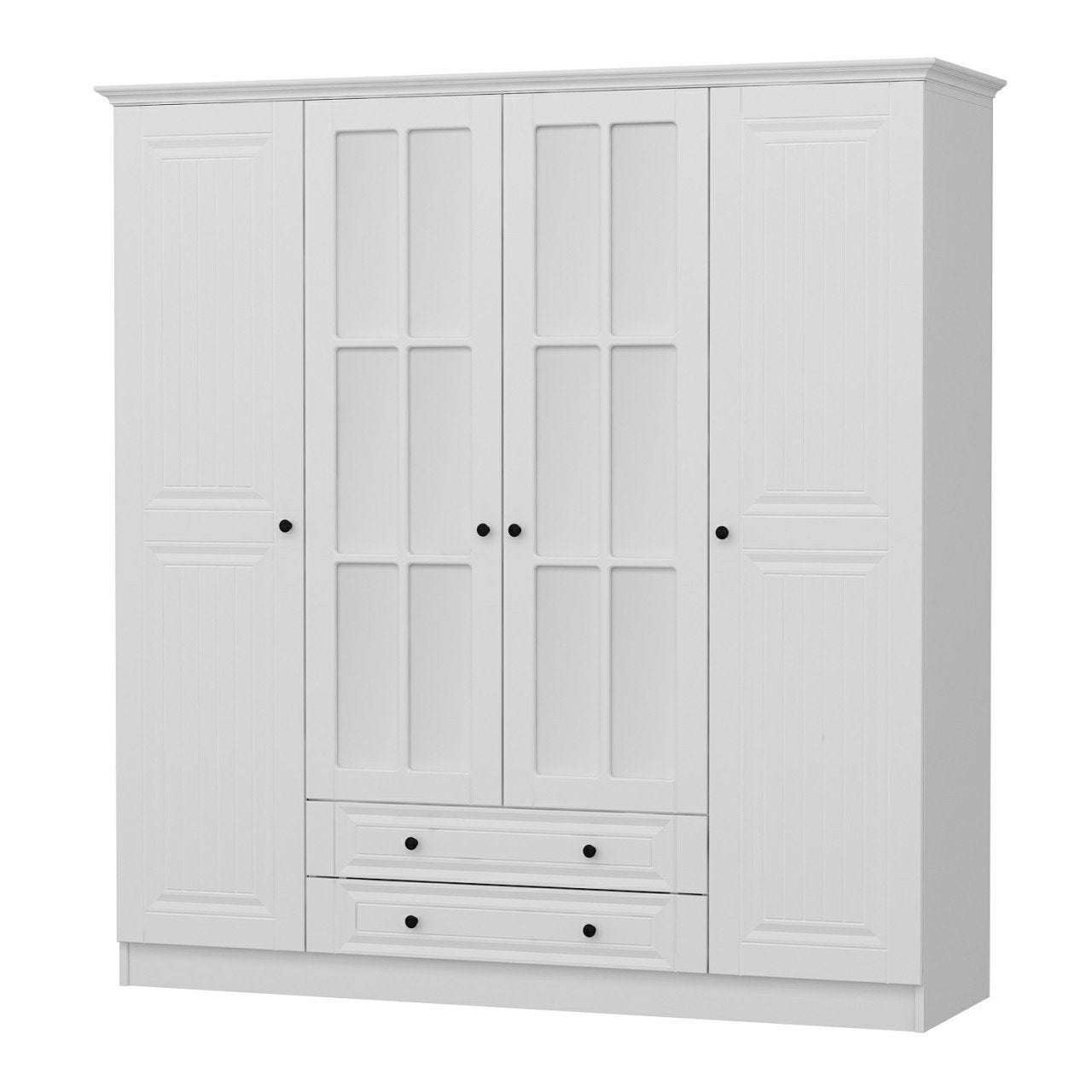 Ντουλάπα 180x210x52 εκ Λευκό 506MNR2559