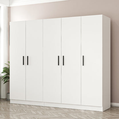 Ντουλάπα 225x190x52 εκ Λευκό 506MNR2565