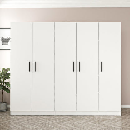 Ντουλάπα 225x210x52 εκ Λευκό 506MNR2566