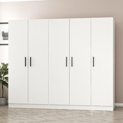 Ντουλάπα 225x210x52 εκ Λευκό 506MNR2566