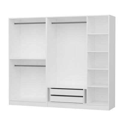 Ντουλάπα 225x190x52 εκ Λευκό 506MNR2573